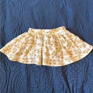 Kate Quinn Cream Skater Mini Skirt